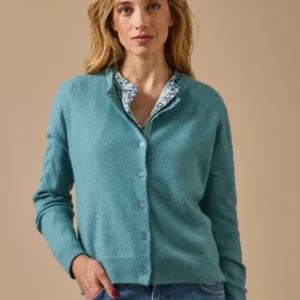 Geknöpfter Damen-Cardigan - Cashmere-Kollektion