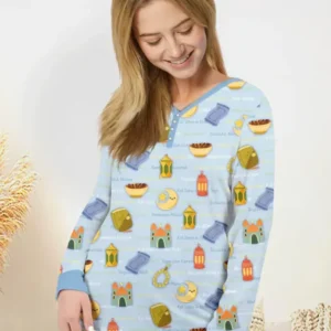 Ramadan Mubarak Family Matching Bamboo Women Pajama Set