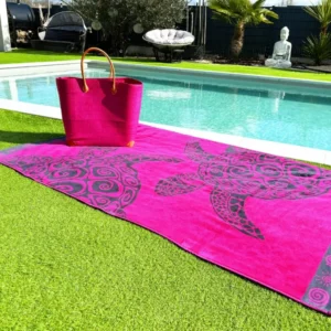 Velours strandhanddoek Schildpad