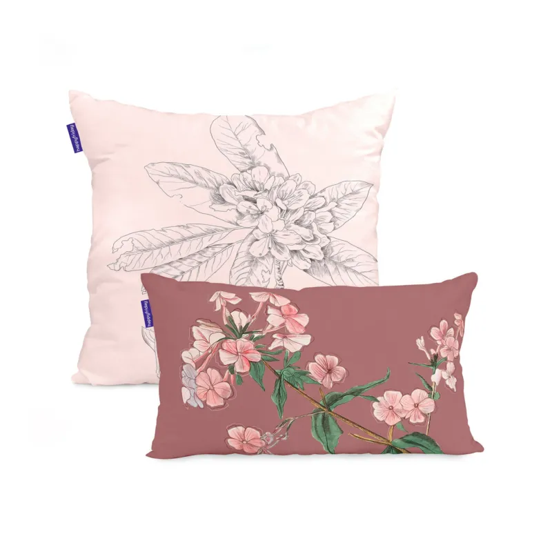 Blooming Funda de cojín 50x50 + 50x30 cm