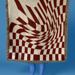 Groovy Grid Woven Throw Blanket