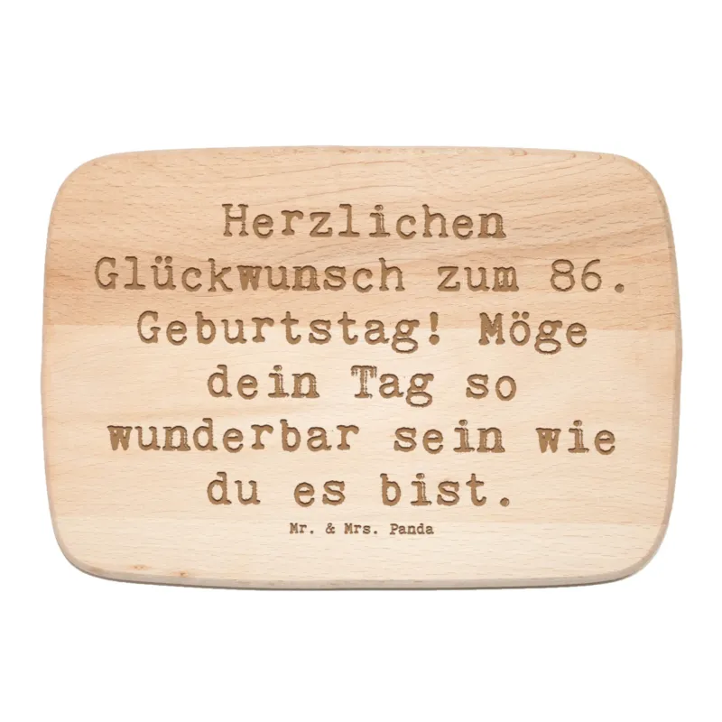 Frühstücksbrett Spruch 86. Geburtstag|p:1739325|h:3bdbddb2b2ddac6be543860d3df890b3