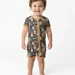 Cute and Spooky Cottage Core Bamboo Shorty Zippy