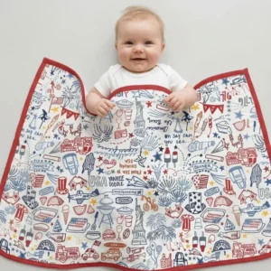 Liberty Doodle 250th Family Matching Bamboo Blanket