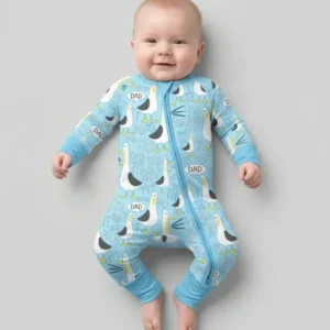 Funny Seagull DAD Bamboo Convertible Zippy
