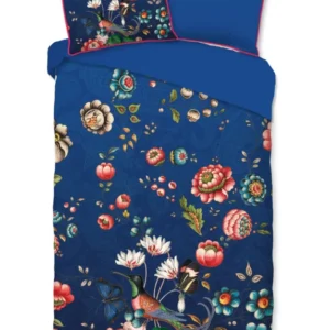 Glück Percale Duvet Cover "Cooper" - Blau - Dubbele instopflap