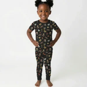 Rad Dad Society Daddy & Me Matching Bamboo Two Piece Short Sleeve Pajama Set