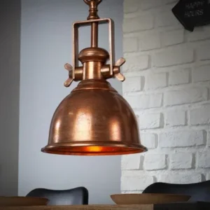 INDUSTRIAL Design Hängelampe 45cm kupfer geflammt Industrial Stil