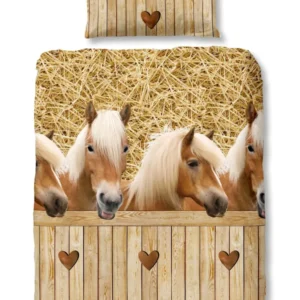 Kinderbettwäsche Horses Bettwäsche-Set