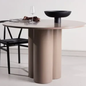 Esstisch Cavallo – Runder Tisch Ø110 cm in Dunkelbraun