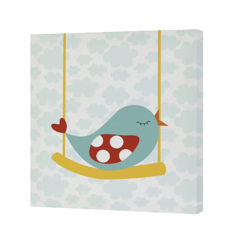 LITTLE BIRDS LIENZO 27x27 (B)