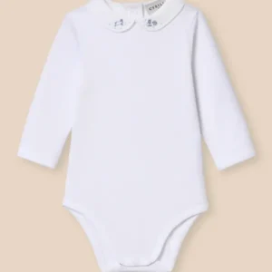 Babybody mit besticktem Kragen – Bio-Baumwolle