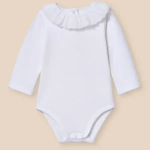 Body, Baby, mit Muschelkragen - Bio-Baumwolle
