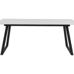 Esstisch Zarela - rechteckiges Design in Mamoroptik