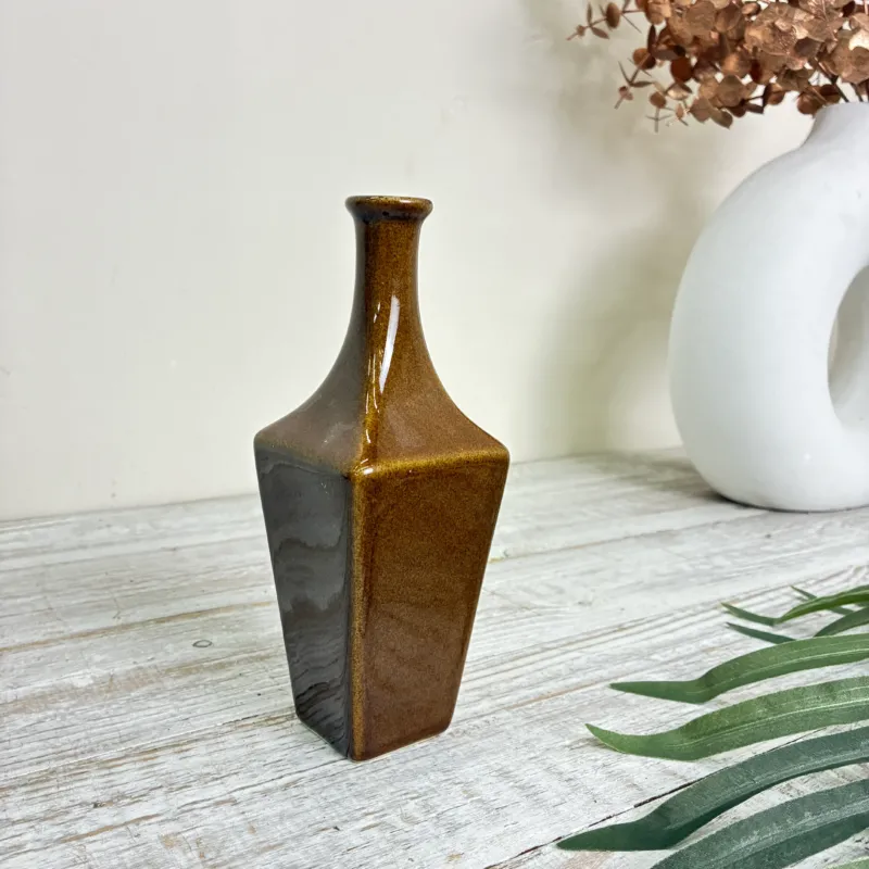 Ami Design Vase Braun Keramik S Flaschenform Vintage Deko