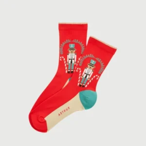 Chaussettes en coton - Teddy Casse-noisette Rouge