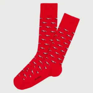 Chaussettes Homme Formule 1 Rouge Imprimé voiture formule 1 1