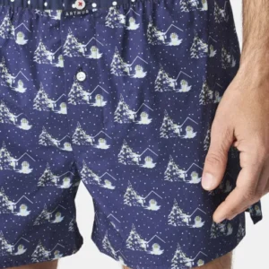 Caleçon avec suspensoir Homme Le Club n°1126 Marine 2