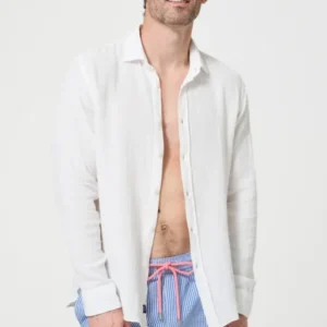 Chemise Homme White Manches longues Couleur BLANC 1