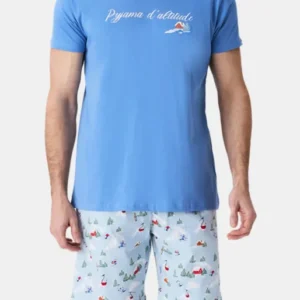 Pyjamas Homme Noël en altitude CIEL 1