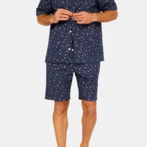 Pyjashort boutonné Homme California Marine 1