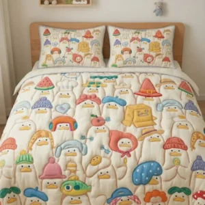Baby Duckling Bamboo Quilt Bedding Set