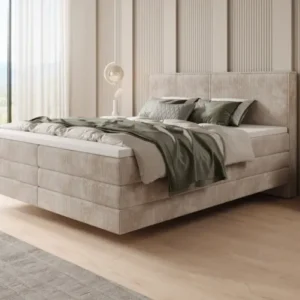 Boxspringbett Elara mit Schwebeoptik in Cord