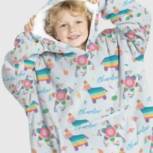 Custom Name Smash the Pinata Bamboo Blanket Hoodie