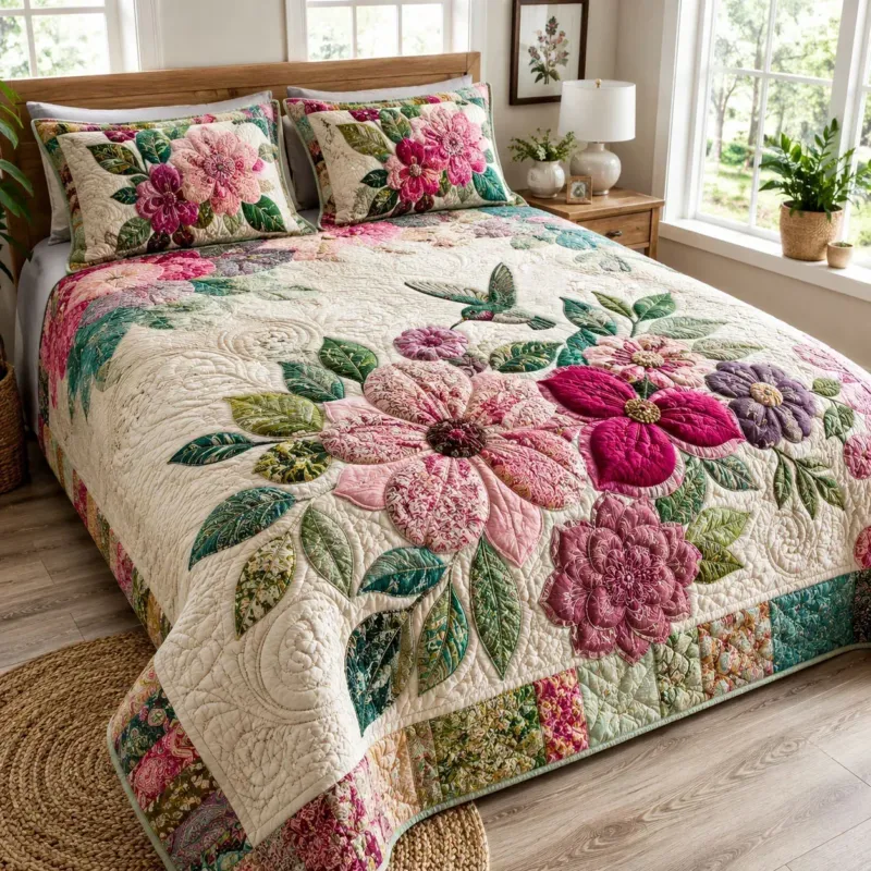 Blossom Drift Bamboo Quilt Bedding Set