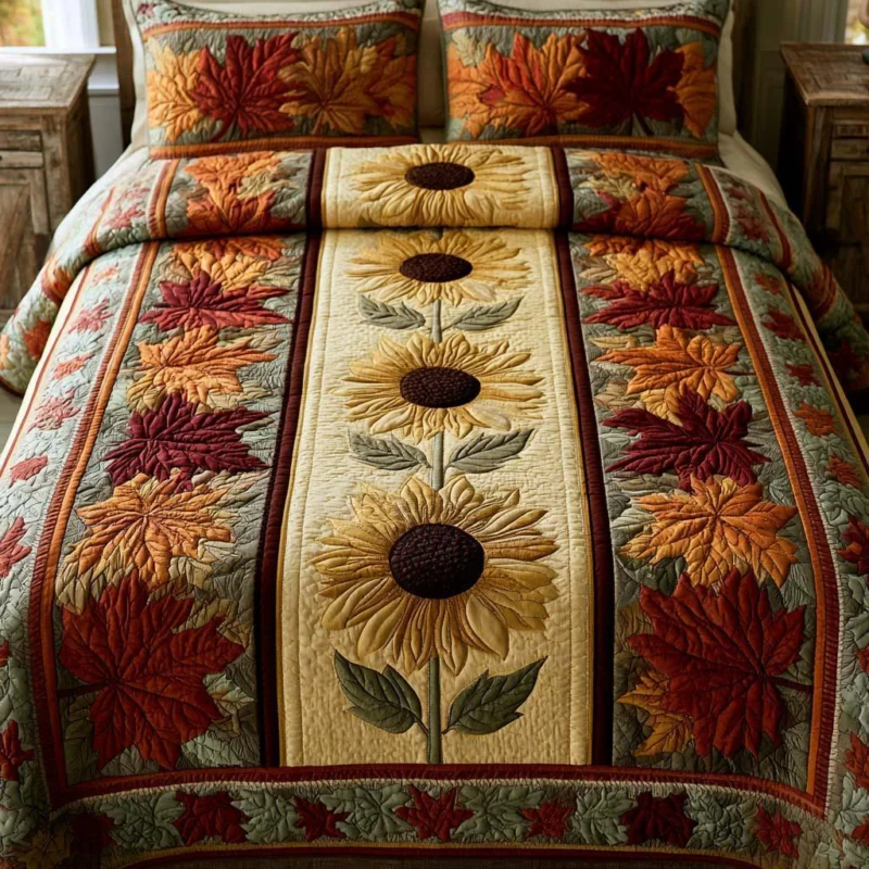 Bright Bloom Bamboo Quilt Bedding Set