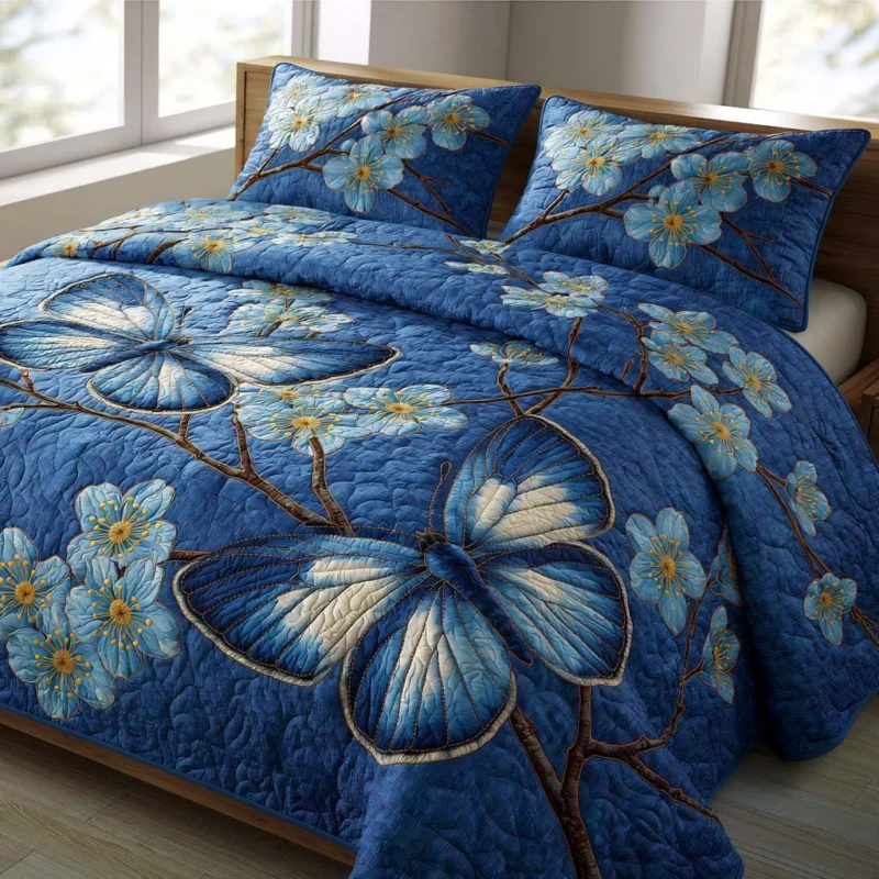 Butterfly Endless Wonder Bamboo Quilt Bedding Set