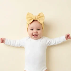 Solid Color Bamboo Luxe Bow Headband