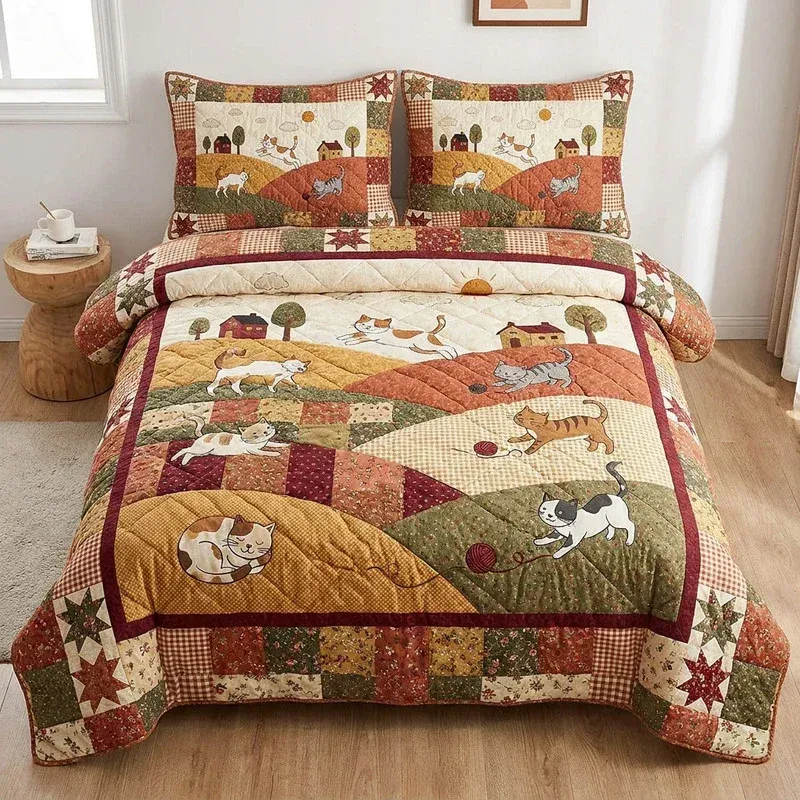 Cozy Paws Bamboo Quilt Bedding Set
