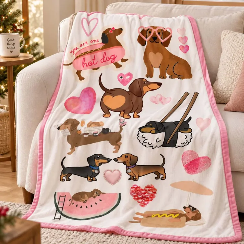 Dachshund Love Club Bamboo Blanket