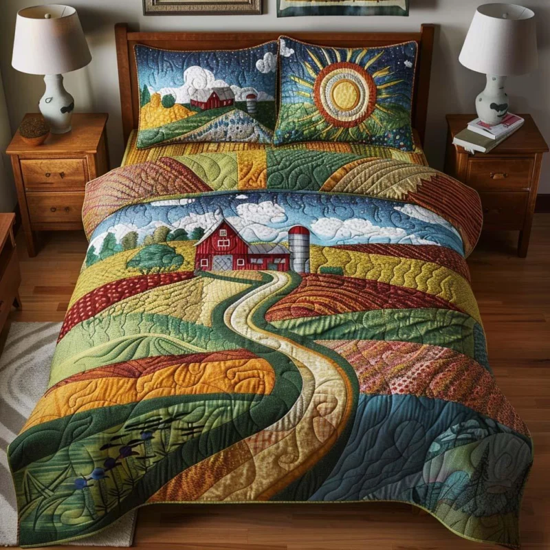Endless Bright Horizons Bamboo Quilt Bedding Set