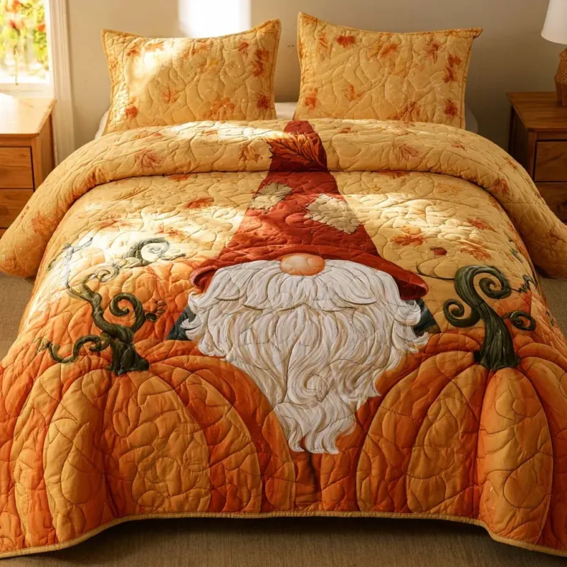 Fall Harvest Beauty Bamboo Quilt Bedding Set