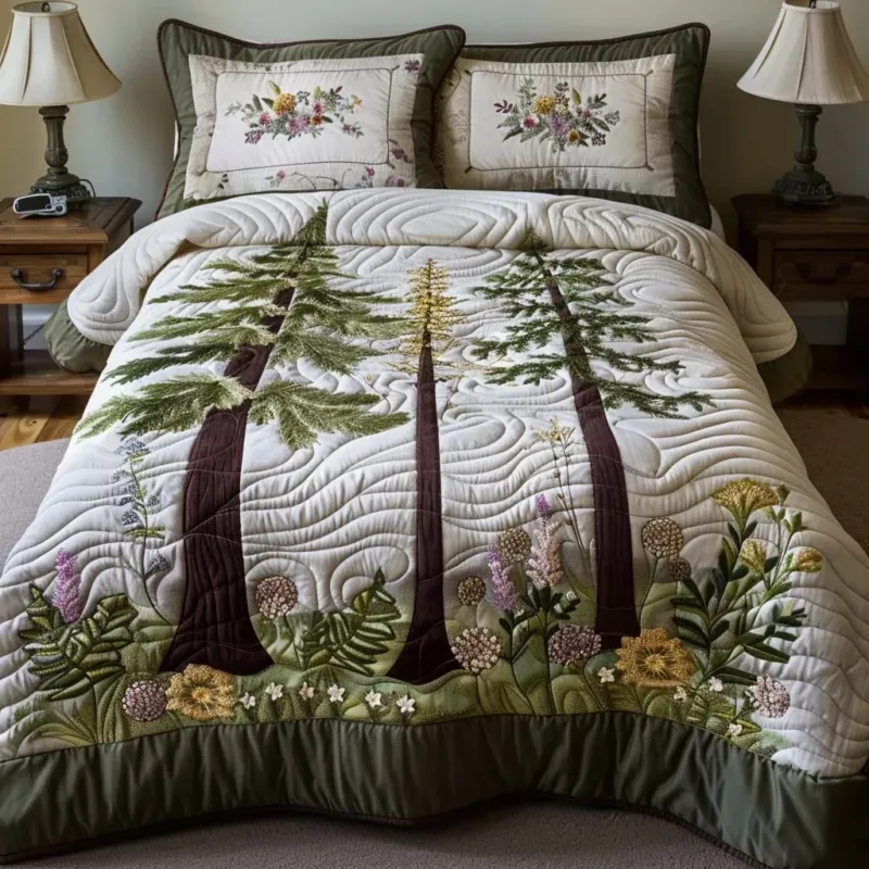 Forest Wander Bamboo Quilt Bedding Set