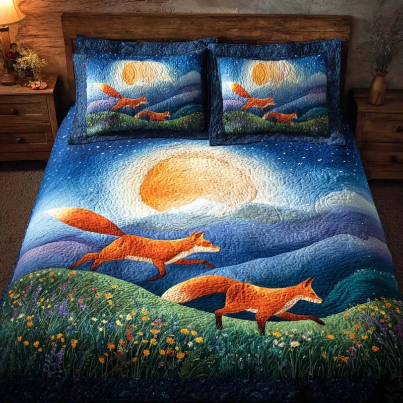 Fox Summer Bamboo Quilt Bedding Set