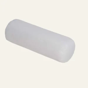 HEFEL Wellness Vitasan traversin bolster pillow insert in white, angled view.