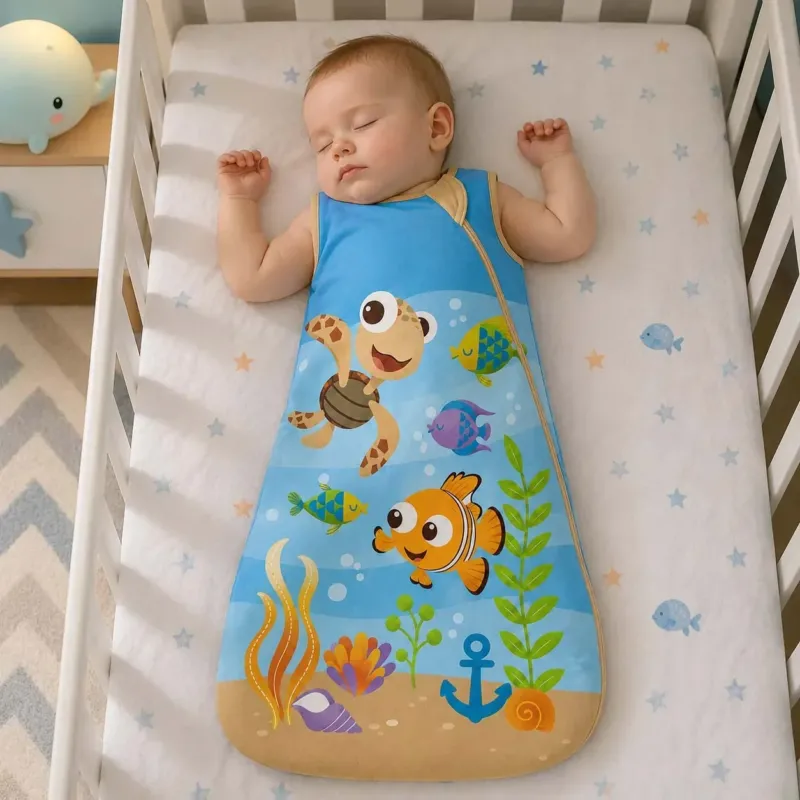 Happy Turtle Reef Bamboo Sleep Bag