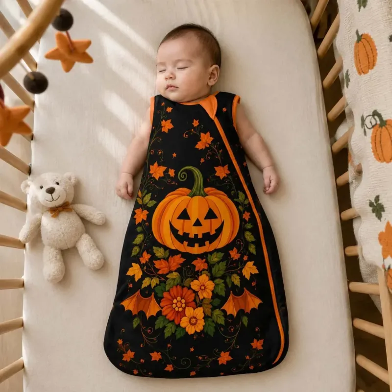 Harvest Pumpkin Glow Bamboo Sleep Bag