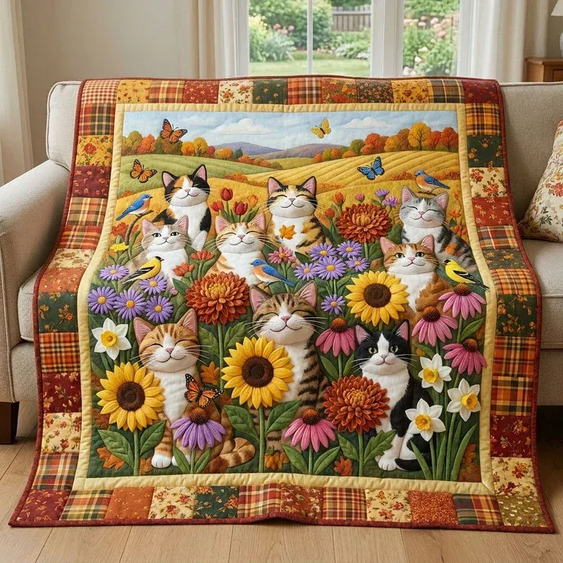 Haven Cats Bamboo Quilt Blanket