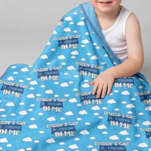 Daddy's Got A Friend In Me Bamboo Blanket