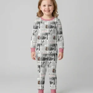 Custom Photo The Best Dad Times Bamboo Two Piece Long Sleeve Pajama Set