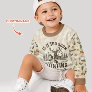Personalized Funny Hunting Bamboo Crewneck Sweatshirt
