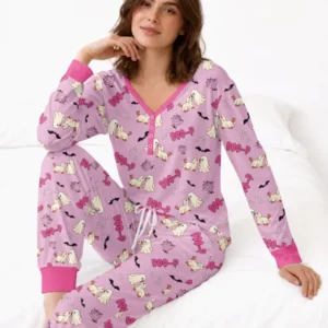 Boo-P Ghost Dog Bamboo Women Pajama Set