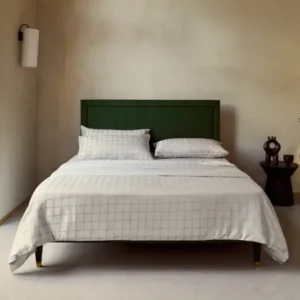 Savoir Trellis Cambridge bed linen set in silver