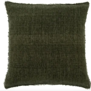 Lina Linen Pillow 24"x24" Avocado