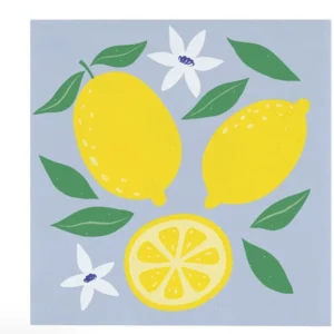 Lemons Beach Club Cocktail Napkins 20pack