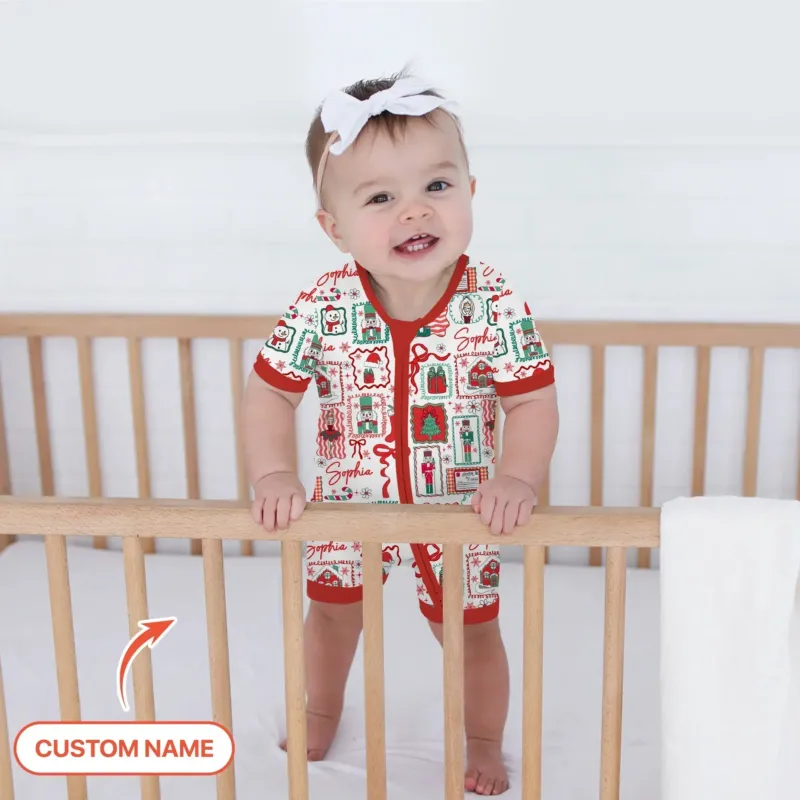 Personalized Nutcracker Parade Shorty Zippy , Personalized Nutcracker Parade Shorty Zippy - 0-3M